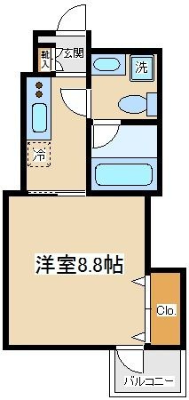 Ｗｅｓｔｙ　葵の間取り|間取りです。