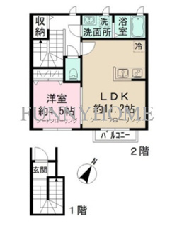 【間取り】 | メゾン　ド　シャ　ブラン