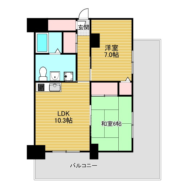 ロハス江坂の間取り