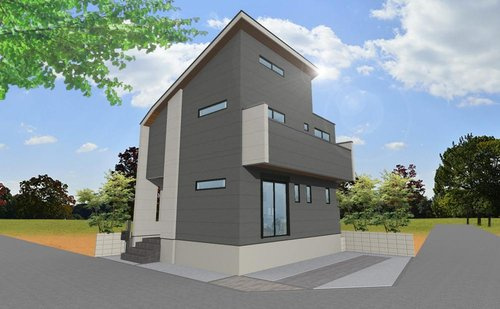 東久留米市下里２丁目　建築条件付き　売地　土地分譲可の外観パース