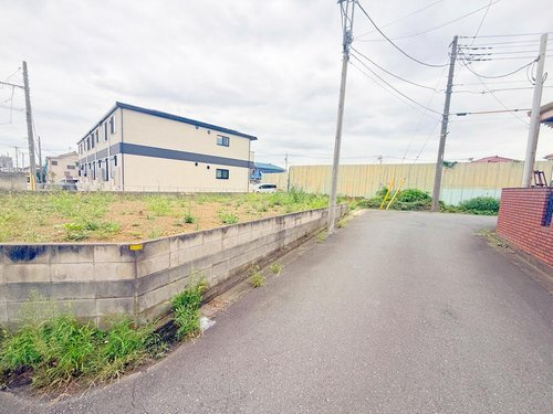 東久留米市下里２丁目　建築条件付き　売地　土地分譲可の前面道路含む現地写真