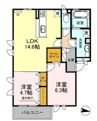カーサ　フジの間取り