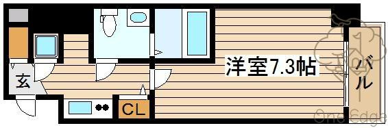 ロイヤルレジデンス北梅田の間取り