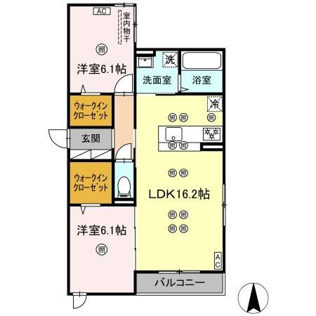シエロアスールの間取り