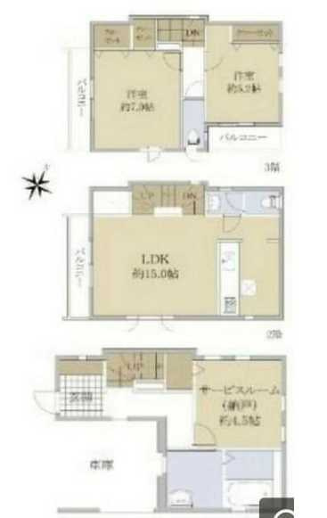 港南台１丁目戸建ての間取り
