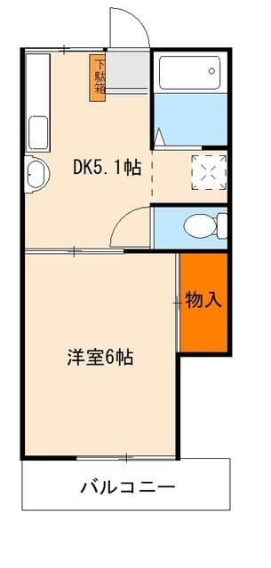 富岡ハイツの間取り