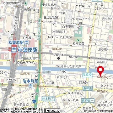 パークウェル神田ＥＡＳＴ弐番館の地図