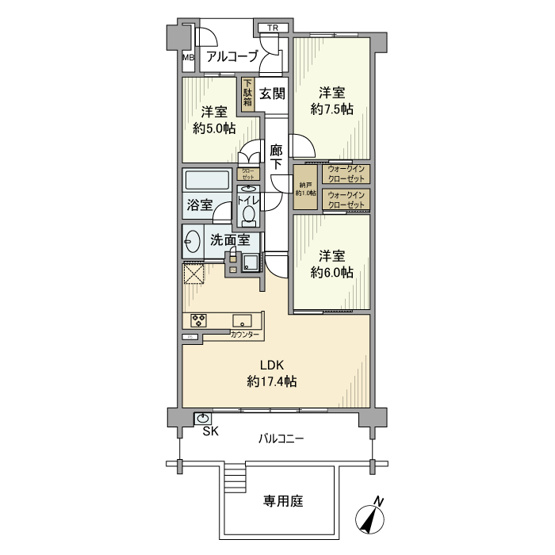 【間取り】 | プラウド夙川