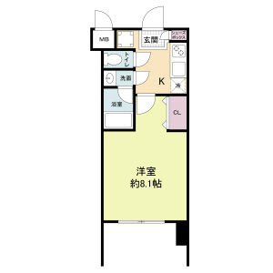 レジディア新大阪の間取り