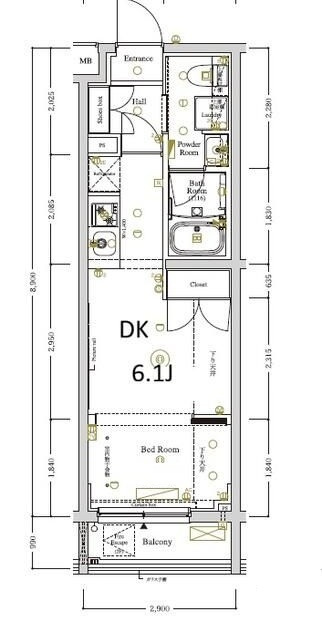 ＡＸＡＳ東京ＷＥＳＴ練馬の間取り|間取りです。