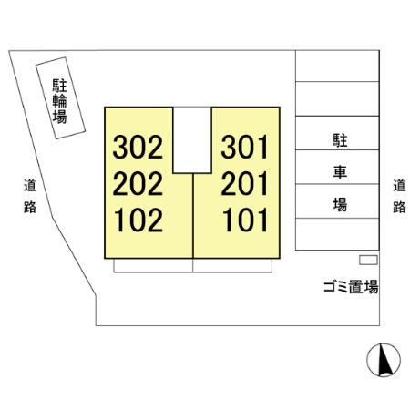 第７シーダーハウスの区画図