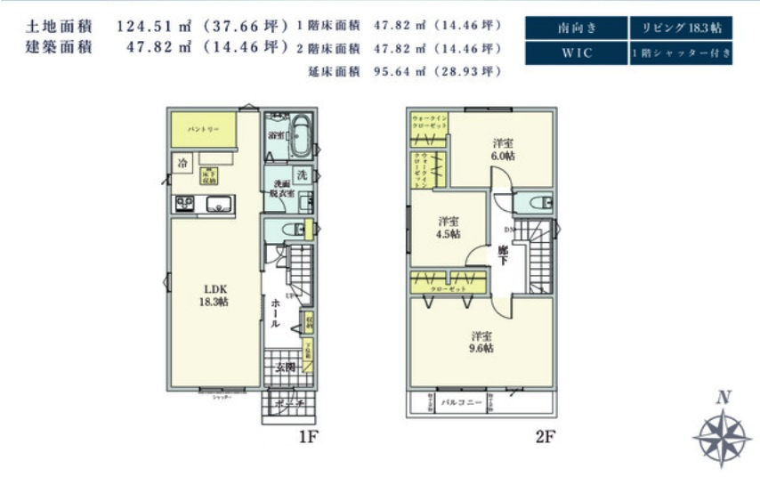 佐倉市表町2丁目第1期の間取り