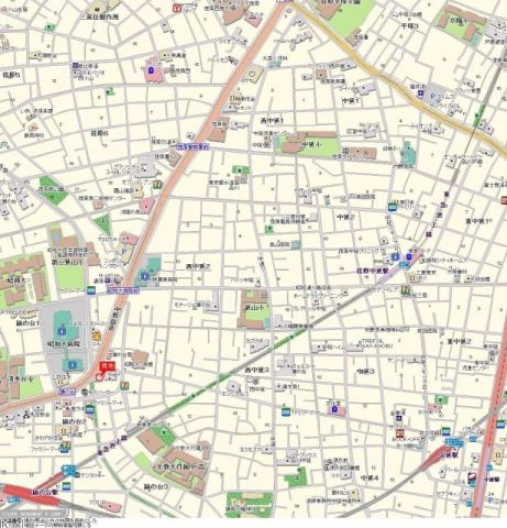 ライオンズマンション旗の台の地図
