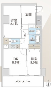 【間取り】 | ハイラインⅤ