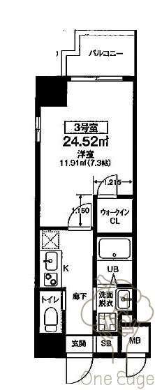 ビガーポリス405同心Ⅲの間取り