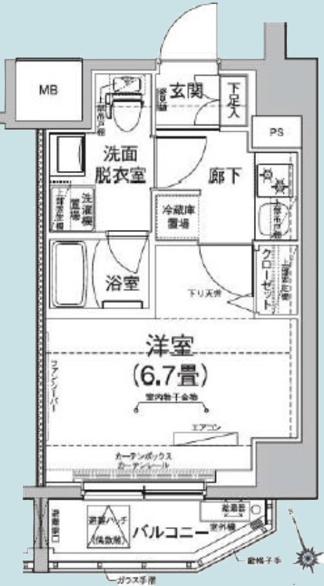 ルフレイムーブル立川 の間取り
