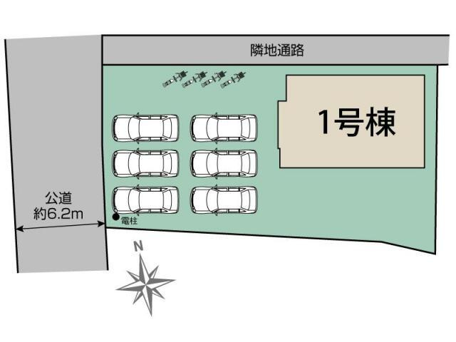富士宮市宝町の新築一戸建|富士宮市宝町1棟 区画図