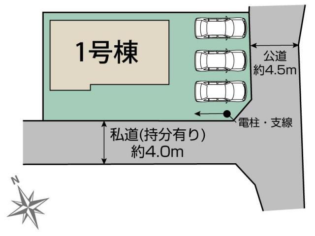 の新築一戸建|富士市三ツ沢1棟 区画図