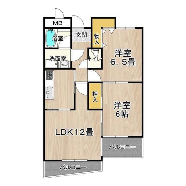 フレアコート京橋（桜宮小学校区）の間取り|フレアコート京橋　間取り
