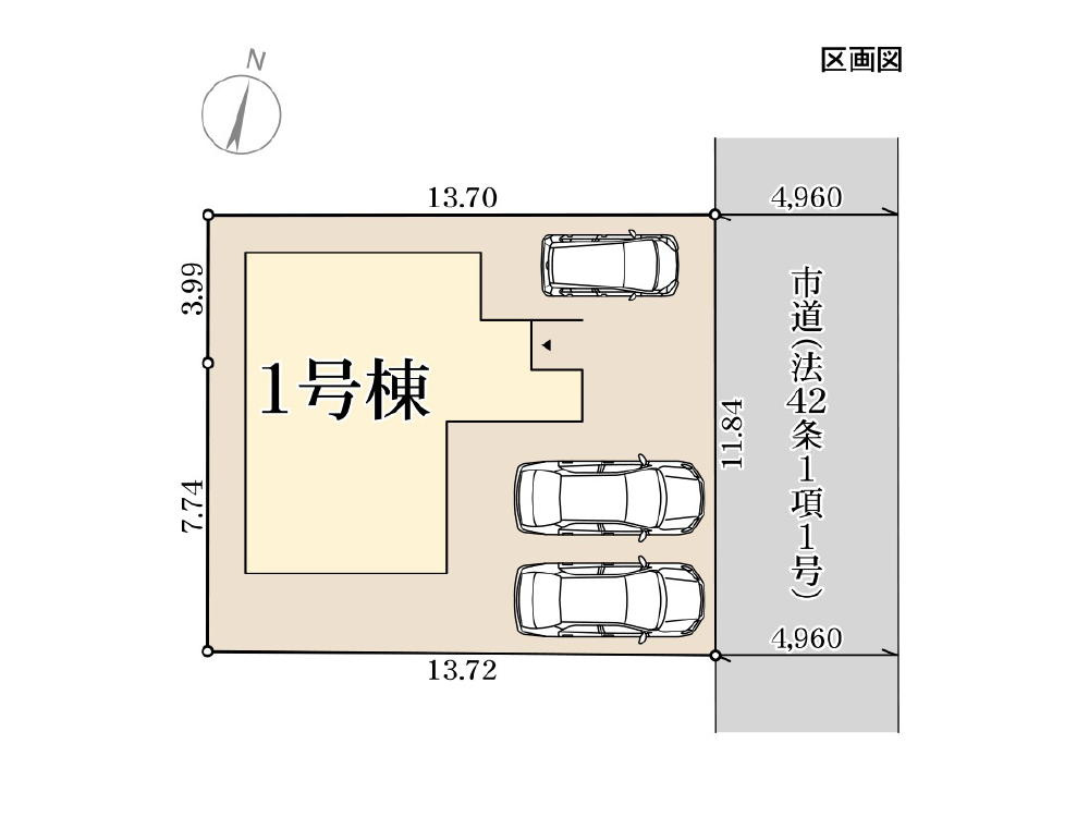 haji082Livele Garden.S倉敷真備町箭田 新築分譲住宅の区画図