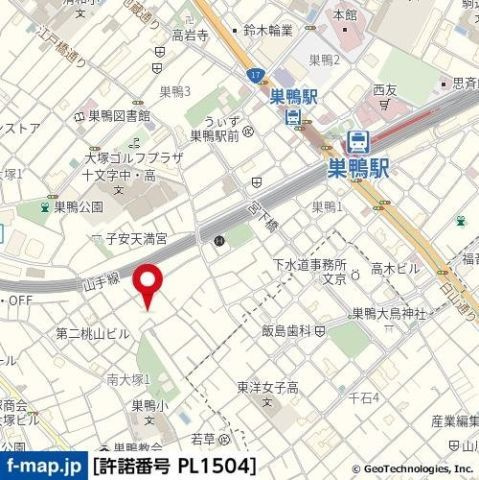 ソルナクレイシア巣鴨の地図