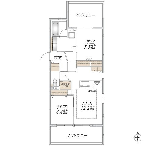 Enclaveの間取り