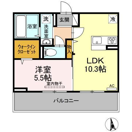 サニーコート十禅寺の間取り