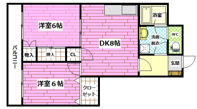 メープル祇園の間取り
