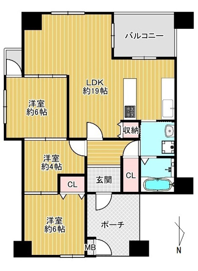 【間取り】 | □■エルフラッツ萱島■□ | 図面と現状に差異がある場合には現状を優先します。