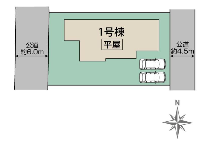 毛呂山町目白台2丁目　新築戸建の区画図