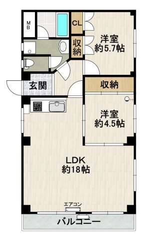 ソリッソ宝塚の間取り