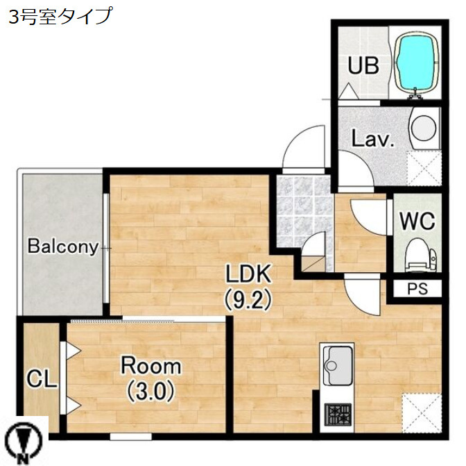 ジーメゾン名古屋名港の間取り