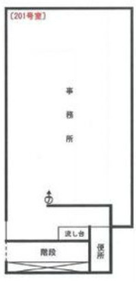 大阪市此花区梅香３丁目の事務所の間取り
