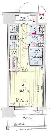 プレサンス南森町駅前の間取り