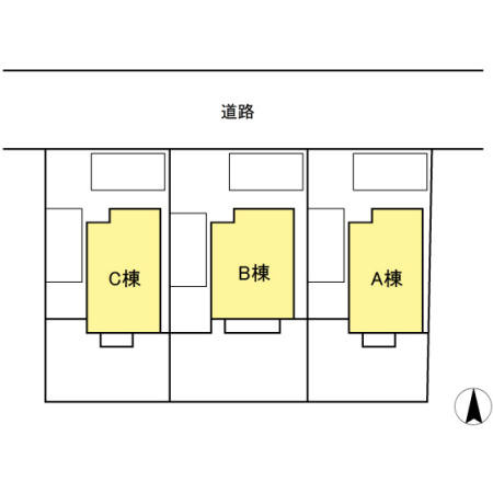 ロング　マレ伊福町　A棟の区画図