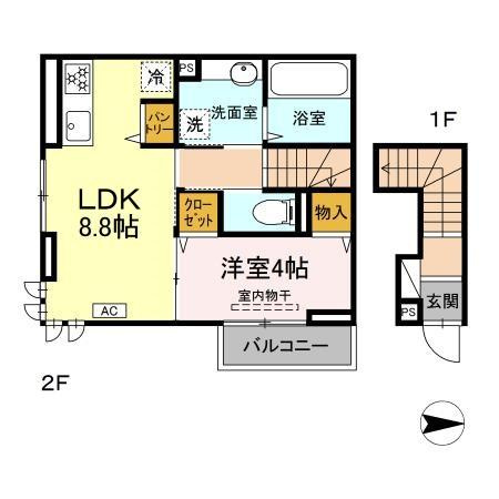 ブランシュール富田町　の間取り