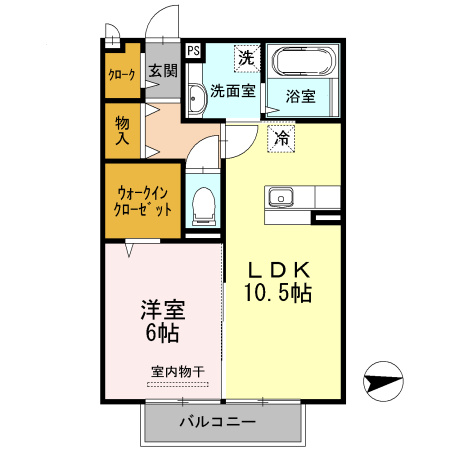 サクラコーポ A棟の間取り
