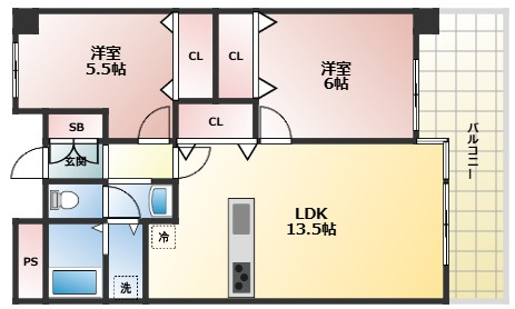グレースコート西宮の間取り