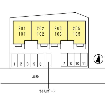 エルヴィリア野田の区画図