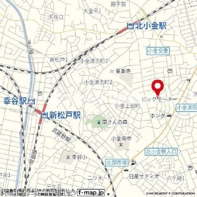 ニューパレス松戸の地図