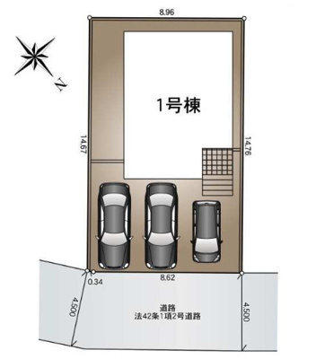【区画図】 | 厚木市宮の里１丁目　限定１棟　新築住宅