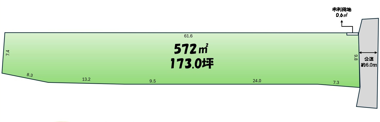 敷地面積１７３坪　売地　岩槻区徳力②