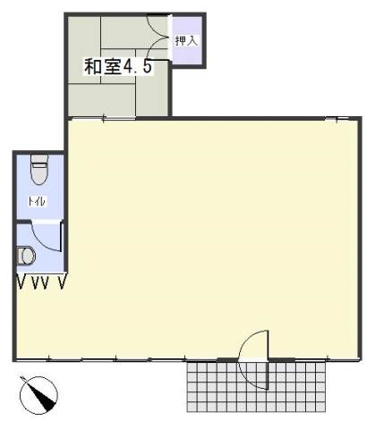 岡崎市橋目町字牛転の店舗一部の間取り