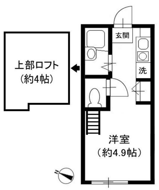 川崎市多摩区西生田３丁目のアパートの間取り