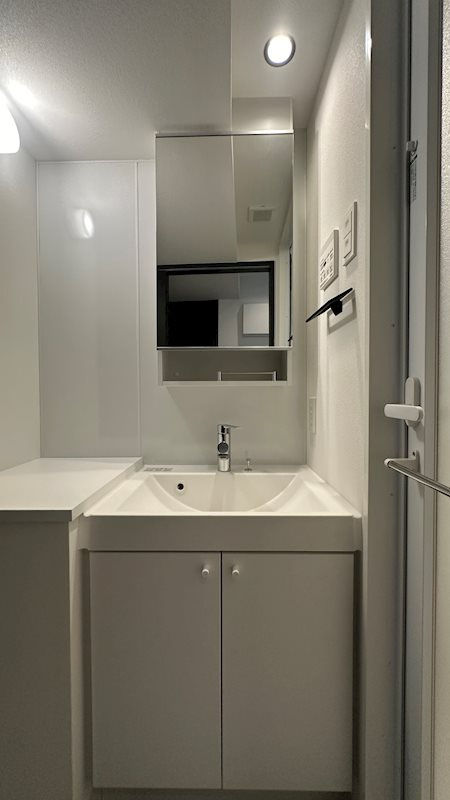新品家具付きマンション新宿11(KaGood東京)の独立洗面台
