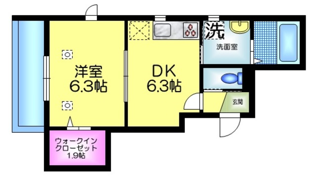 Ｂｅｌｌｅ　Ｍａｉｓｏｎ　雅の間取り|★１．９帖のウォークインクローゼットあり★