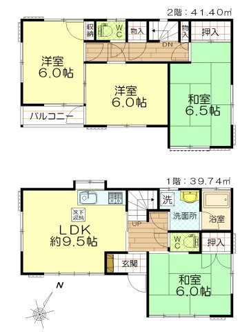 久喜市除堀中古住宅の間取り|間取り図