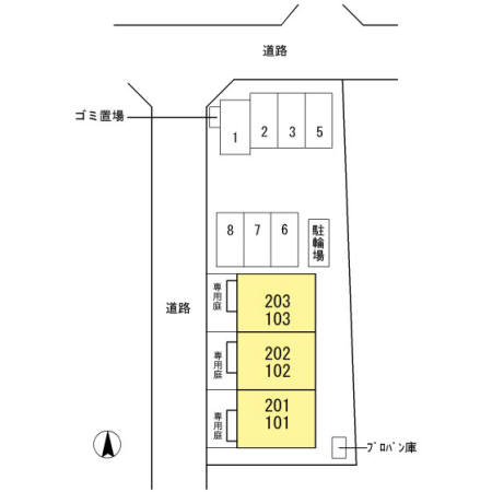 ファミーユの区画図