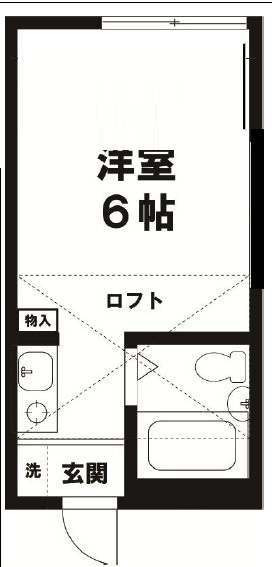 曳舟ヴィレッヂＢ館の間取り|間取りです。