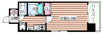 【間取り】 | プレサンス梅田インテルノ